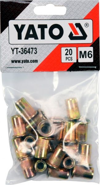 Заклепка резьбовая 8.8х15 мм 20 шт./уп. стальная YATO YT-36473