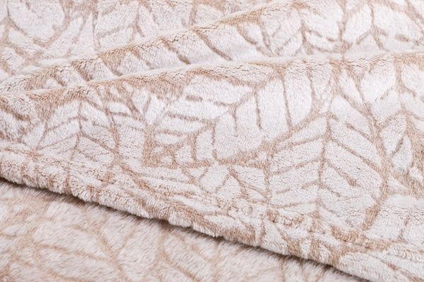 Плед 3D Embossed Leaf 200x220 см бежевий La Nuit 