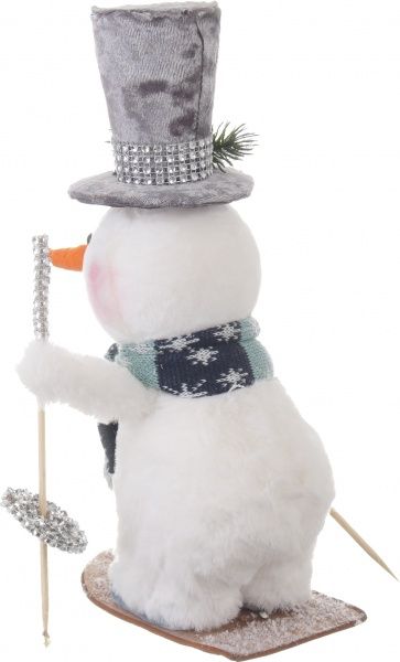 Декорація новорічна Сніговик на лижах 15х28 см EPI-7066021