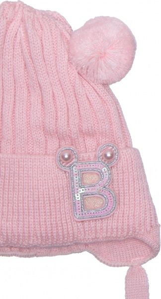 Шапочка дитяча для дівчинки Luna Kids р.40 світло-рожевий 2187 