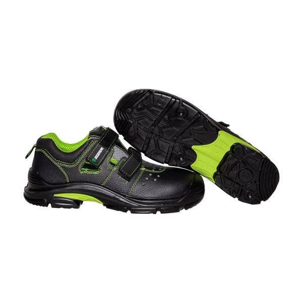 Сандалии Sizam Dallas р.44 36200 черный с салатовым