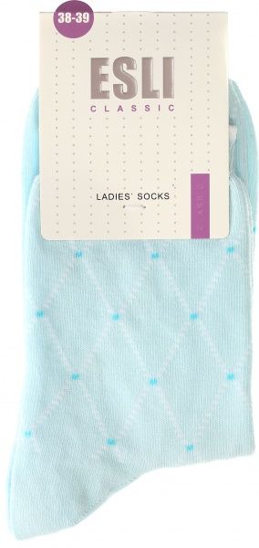 Шкарпетки жіночі Conte ESLI Classic 057 р. 25 світло-бірюзовий 15С-20СПЕ 