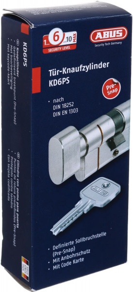 Циліндр Abus KD6PS 50x50 ключ-вороток 100 мм матовий нікель