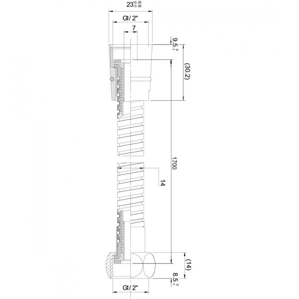 Шланг для душу Imprese 1215H 1,5 – 1,8 м