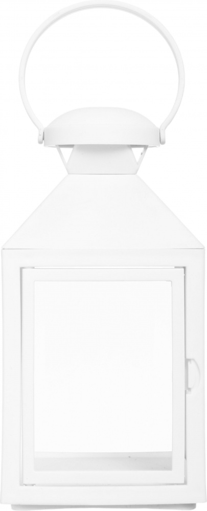 Подсвечник-фонарь пустой квадрат 10х10х20 см белый Pako-If