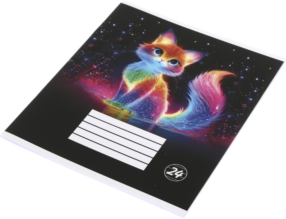 Тетрадь школьная Neon movement_25 24 листов линия Nota Bene