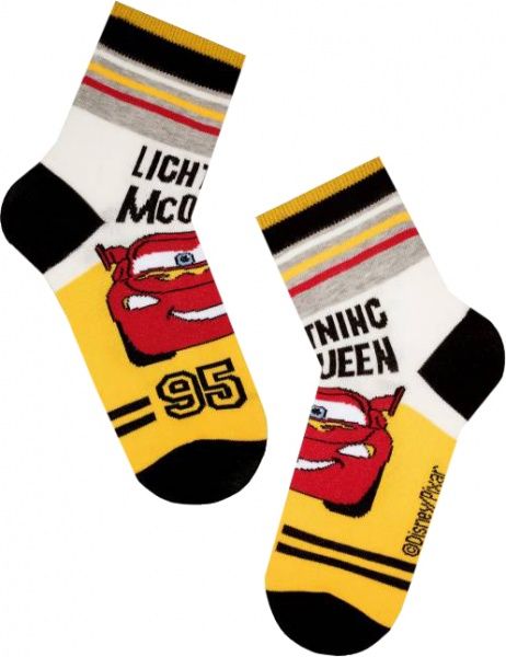 Шкарпетки дитячі Conte-Kids Disney Тачки 366 17С-135СПМ р.16 жовто-червоний 