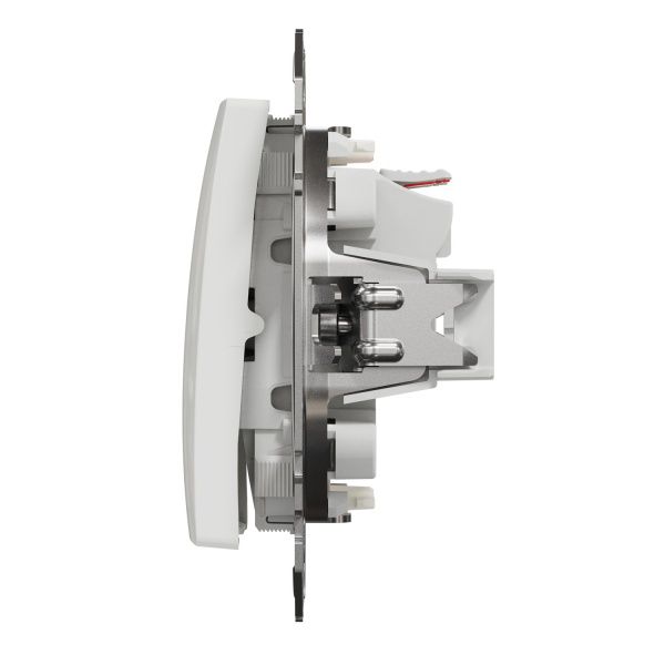 Вимикач двоклавішний Schneider Electric Sedna Design з підсвіткою 10 А 250В білий SDD111105L