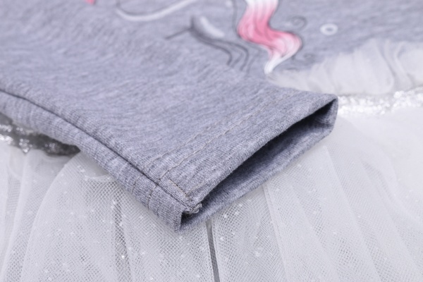 Плаття Luna Kids для девочки серый меланж 