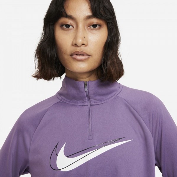 Джемпер Nike W NK DF SWSH RUN HZ MDLYR DD4902-574 р. S фіолетовий