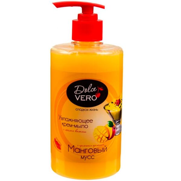 Крем-мыло Dolce Vero Манговый мусс с дозатором 500 мл