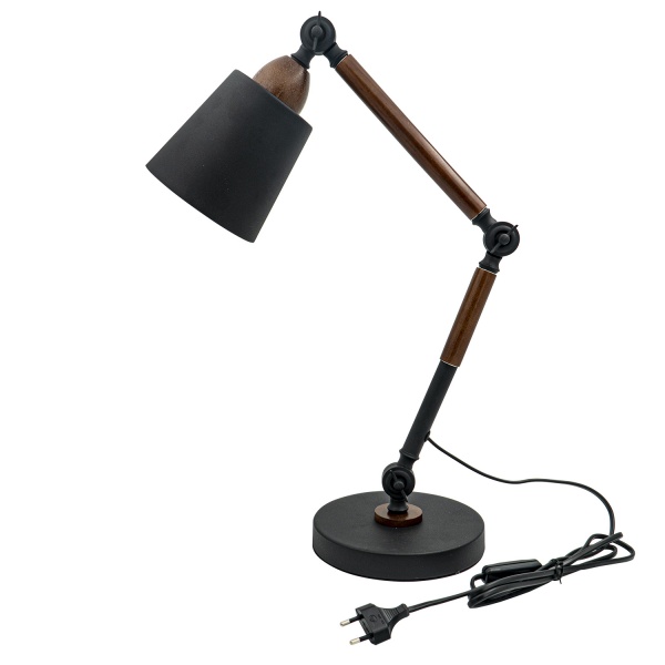 Настольная лампа Altalusse 1x40 Вт E27 черный INL-5049T-01 Black & Coffee 