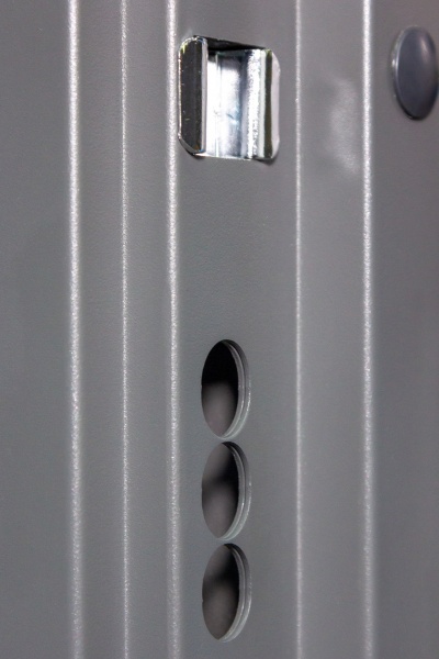 Дверь входная Булат Статус 245 графит матовый / белый супермат 2050x950 мм правая