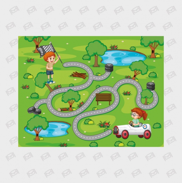 Пазлы магнитные MAXGROUP Лесной лабиринт 24 элемента NM-200