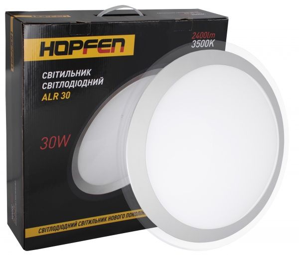 Светильник светодиодный Hopfen ALR 30 Вт белый/серый 3500 К 