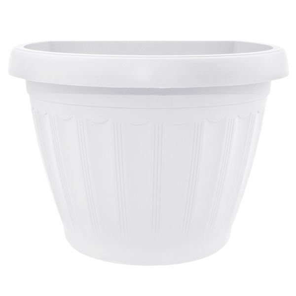 Горщик пластиковий Алеана Терра настінний фігурний 5,2л (113066) білий 