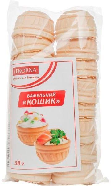 Тарталетка ЛЕКОРНА Вафельная корзинка 38г (4820107710031)