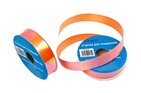 Бантики Стрічка декоративна (19ммХ4м) перламутрова 1,9 см 4 м рожевий 