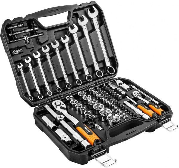 Набір головок NEO tools 1/4 + 1/2 82 шт. 08-672
