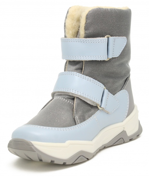 Полуботинки для девочек BARTEK 14077006 р.29 серый с голубым 