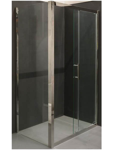 Душове огородження EGO прямокутне розсувне LEX CHROME 120х80х200 см NPE1131