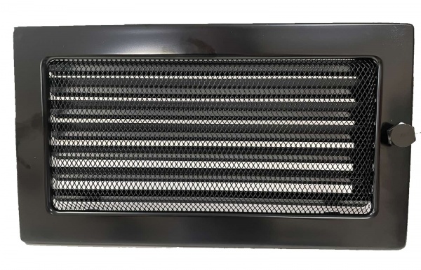 Решітка камінна 4FIRE 17х30 ZD чорний жалюзі