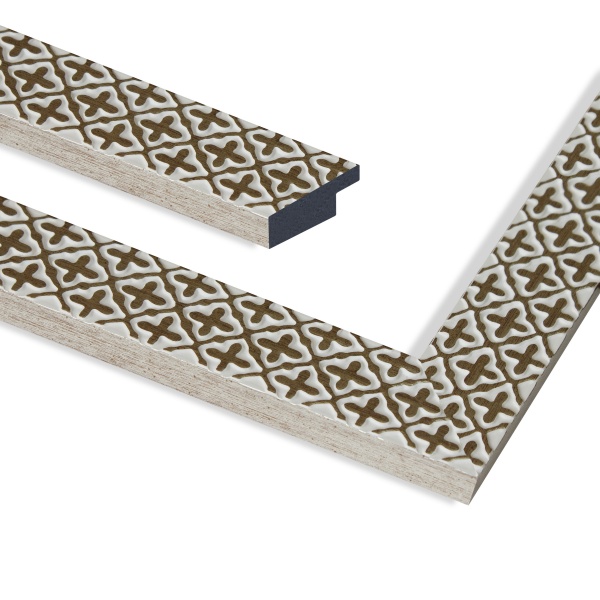 Рамка MARCO decor 2712 1 фото 21х30 см белый с золотистым 