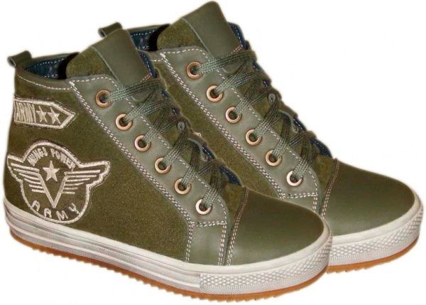 Ботинки Bistfor для мальчика р.31 оливковый 87008/56/245 ут. 