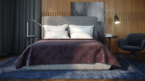 Покривало Велюр 220x240 см ТЕП бордовий 