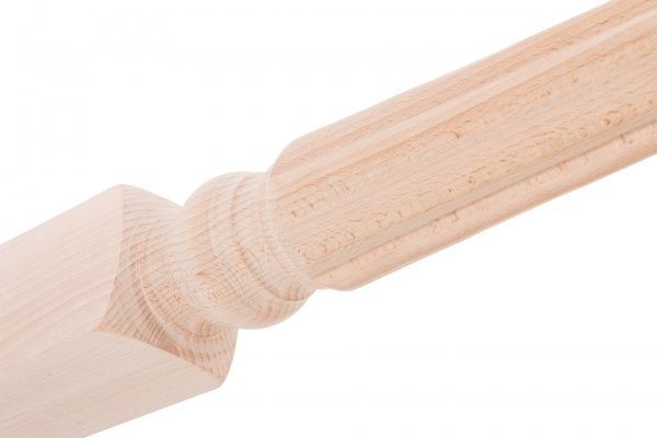 Стовп РОМАШКА буковий фрезований 80x80x1100 мм ґатунок вищий (Б-4)