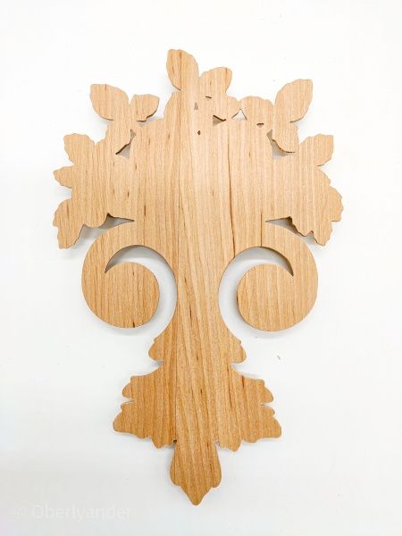 Декоративная панель деревянная вертикальная 1 шт. DV.06.100 150х150x9 мм 