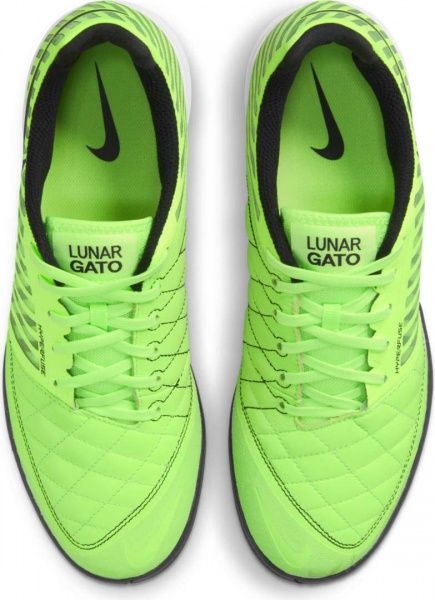 Футзальне взуття Nike Lunar Gato II IC 580456-301 р. US 7,5 салатовый