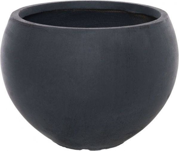 Кашпо декоративное Engard Ористано круглый 25,6 л черный 