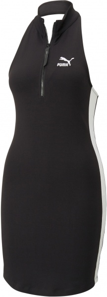 Платье Puma T7 TREND 7ETTER HALF-ZIP MOCK NECK DRESS 53950301 р.S черный