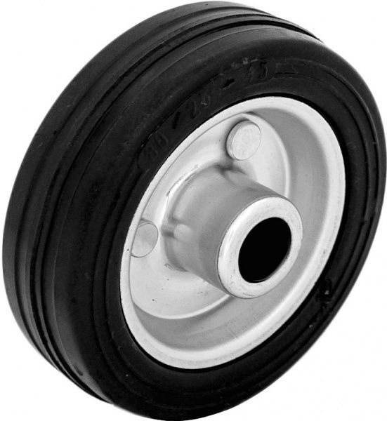 Колесо сталь/черная резина d100 мм