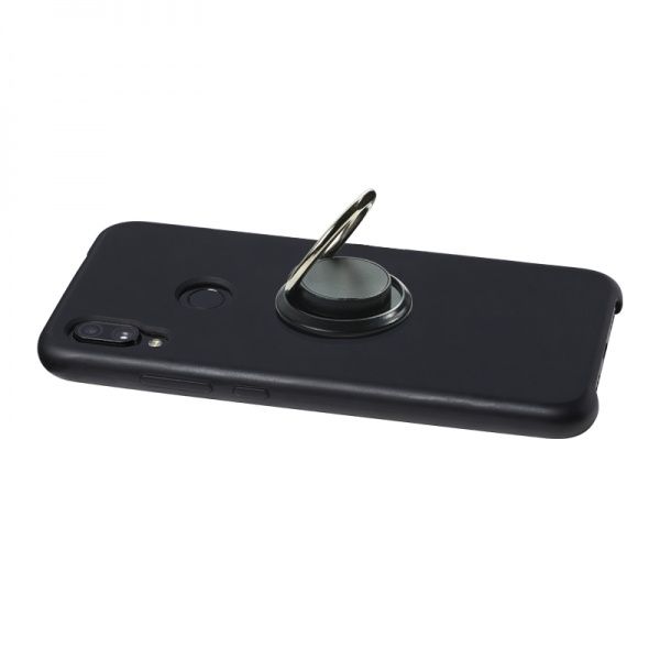 Тримач для телефона Кільце Luxe Cube чорний