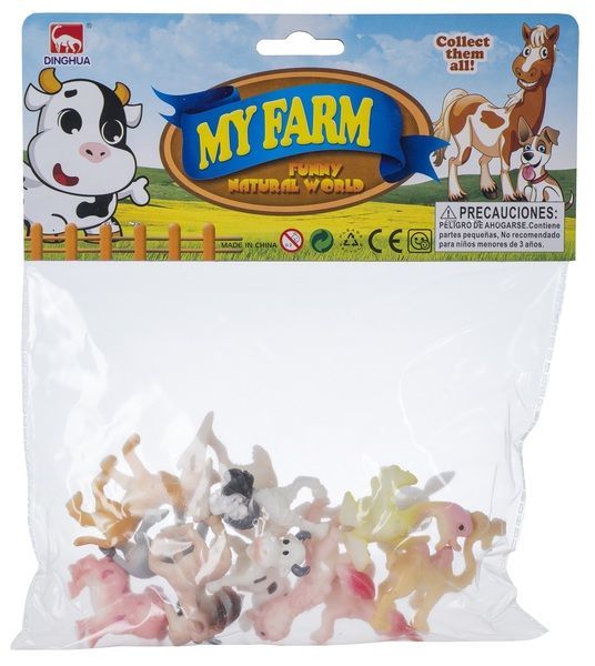 Набір фігурок DINGUA Звірята з ферми 12 шт. 