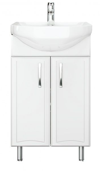 Тумба підлогова Прайм 50 МДФ білий глянець під умивальник Проксі-Colombo 50