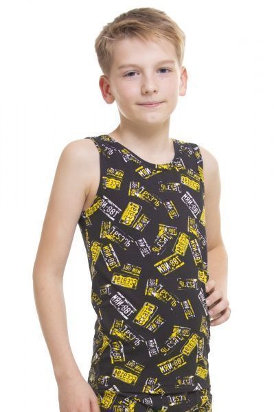Майка для мальчиков KOSTA 0074-8 р.146-152 черный 