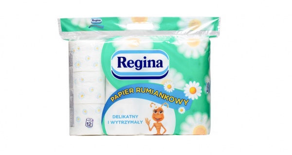 Туалетная бумага Regina Camomile FSC трехслойная 12 шт.