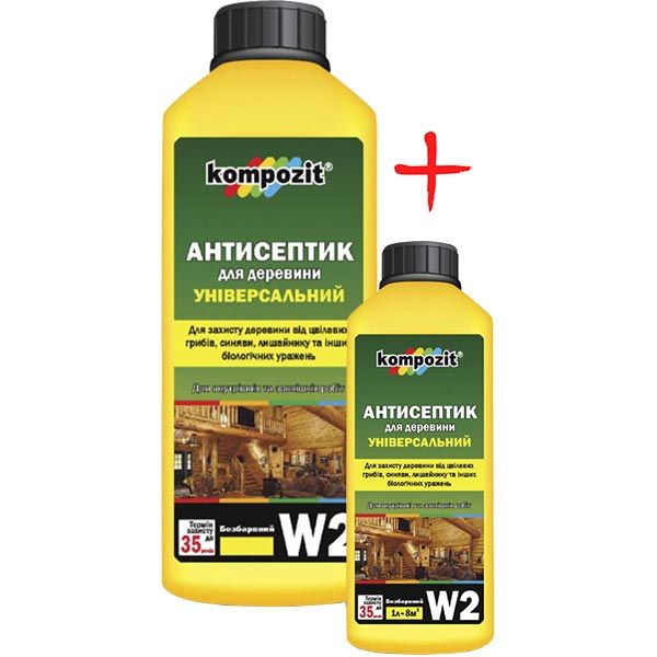 Антисептик Kompozit W2 универсальный 5 л + 1 л