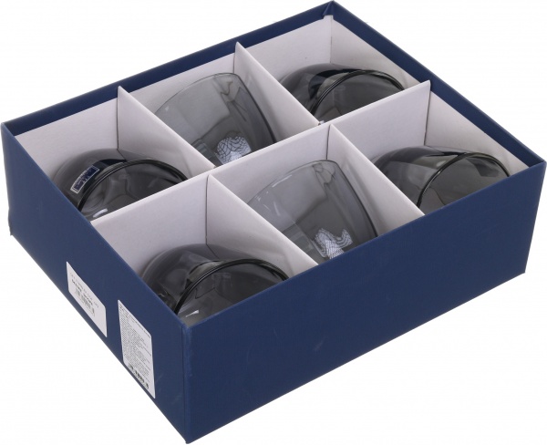 Набор стаканов низких Monalisa Allegria Smoke 360 мл 6 шт. Vema 