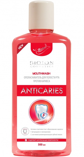 Ополаскиватель для полости рта Bioton Anticaries 500 мл