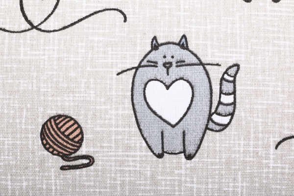 Подушка декоративна Кіт на кухні 35x50 см бежевий Homeline 