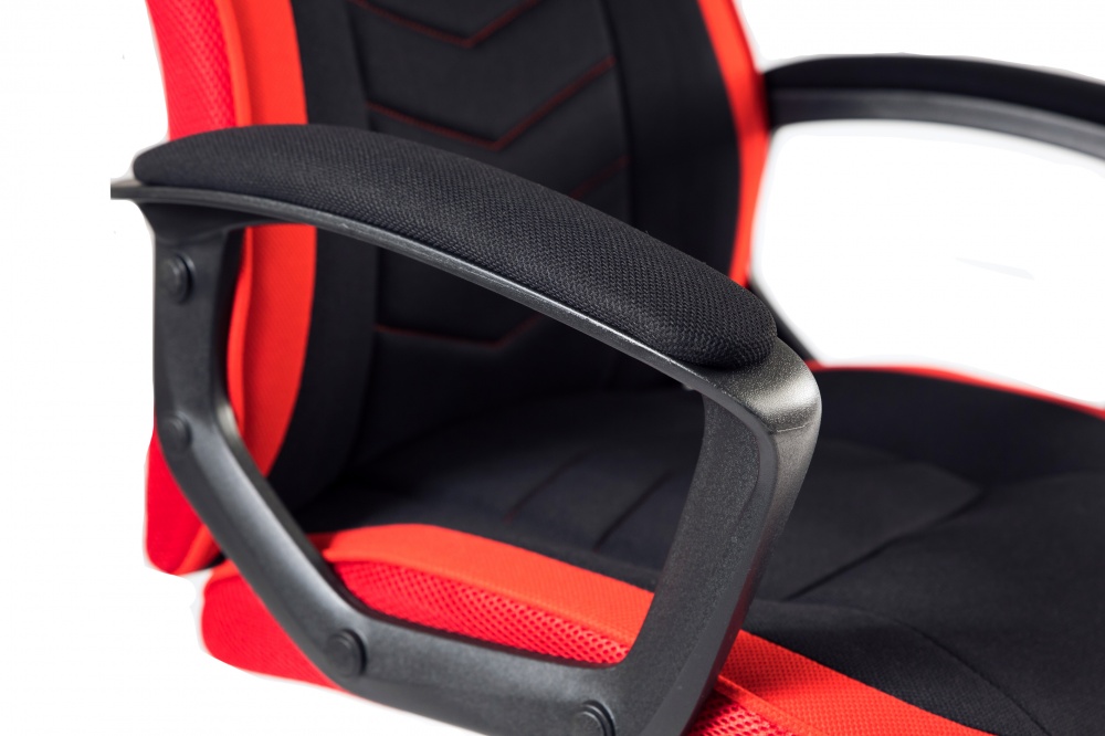 Кресло игровое Tehforward Пилот красно-черный