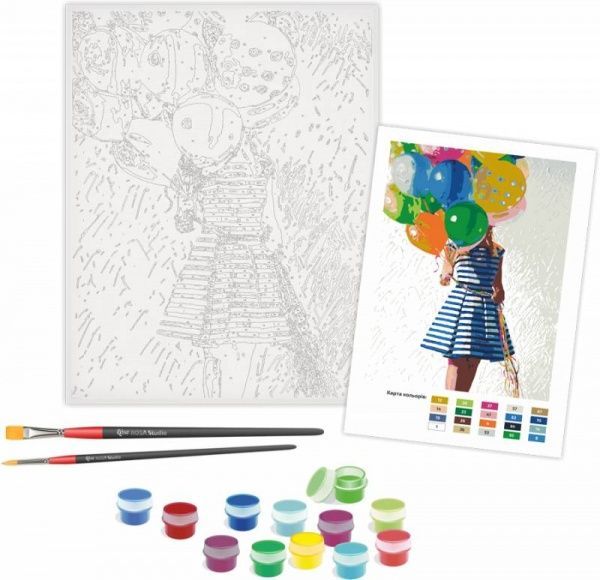 Картина по номерам Яркие шарики Rosa Start 