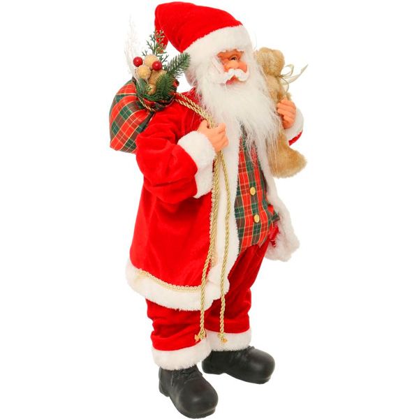 Фигура Дед Мороз S16175В 60 см красно-зеленый