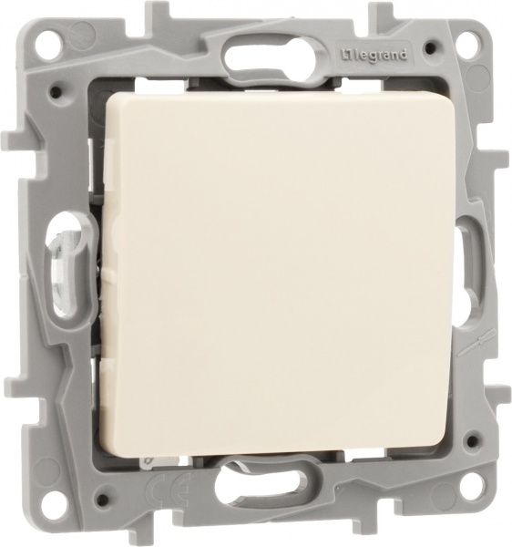 Выключатель одноклавишный Legrand Etika с подсветкой 10 А 230В IP20 кремовый 672303