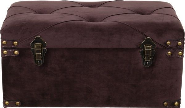 Сундук-пуф Art&Crafts Велюр коричневый 57х30х29 см 
