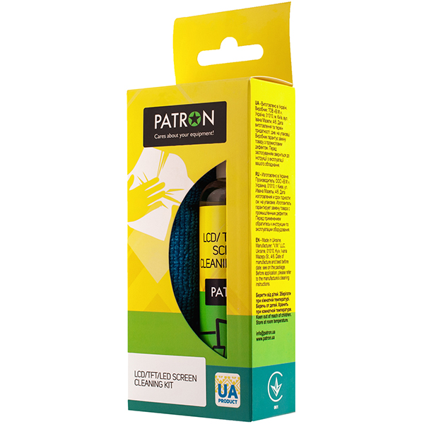 Спрей Patron f3-017 CS-PN-F3-017 набір 2 в 1 для очищення екранів 100 мл (CS-PN-F3-017) 